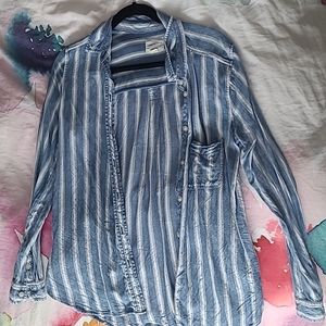 American eagle, M, blue & white stripes